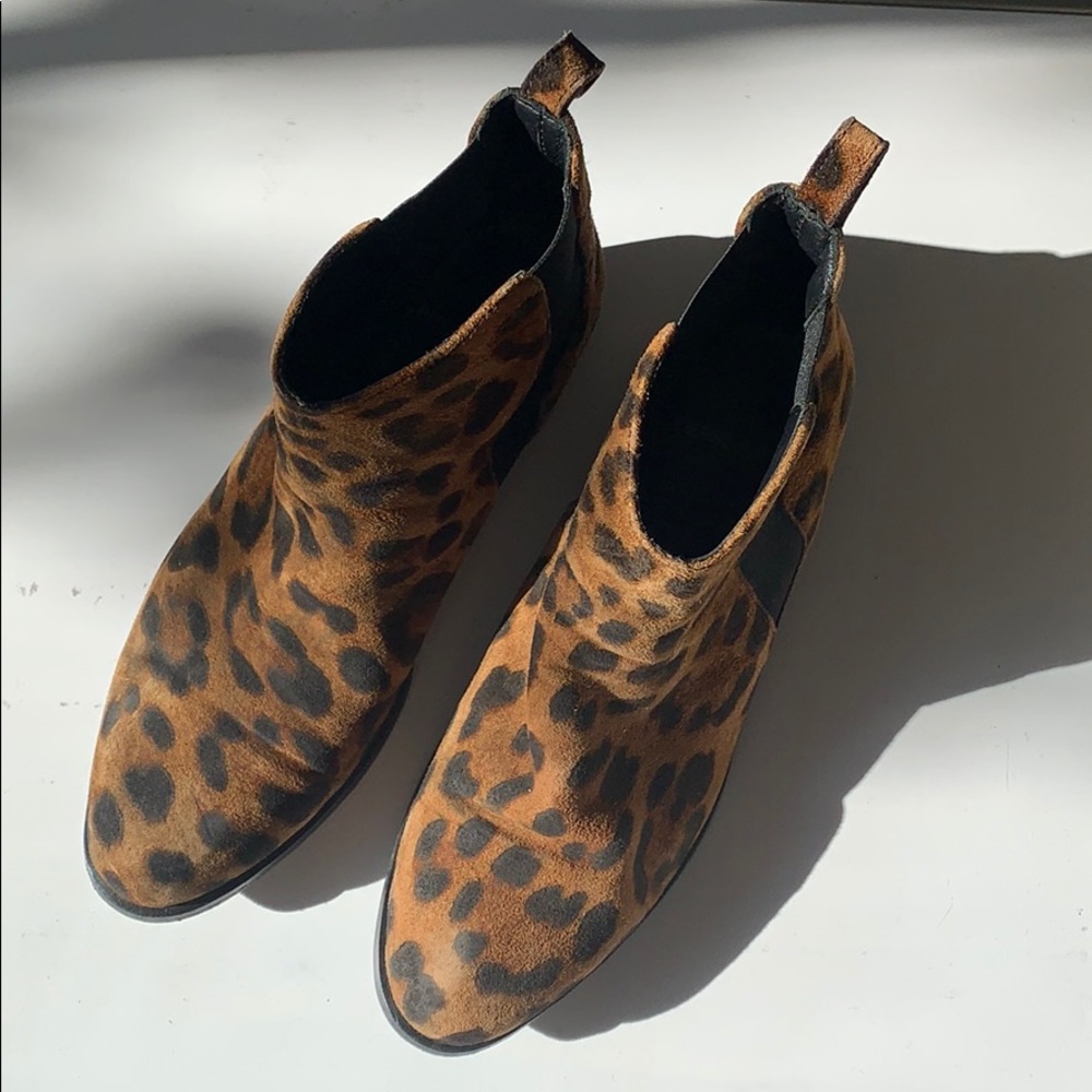 Pierre Hardy Leopard Ankle Boots